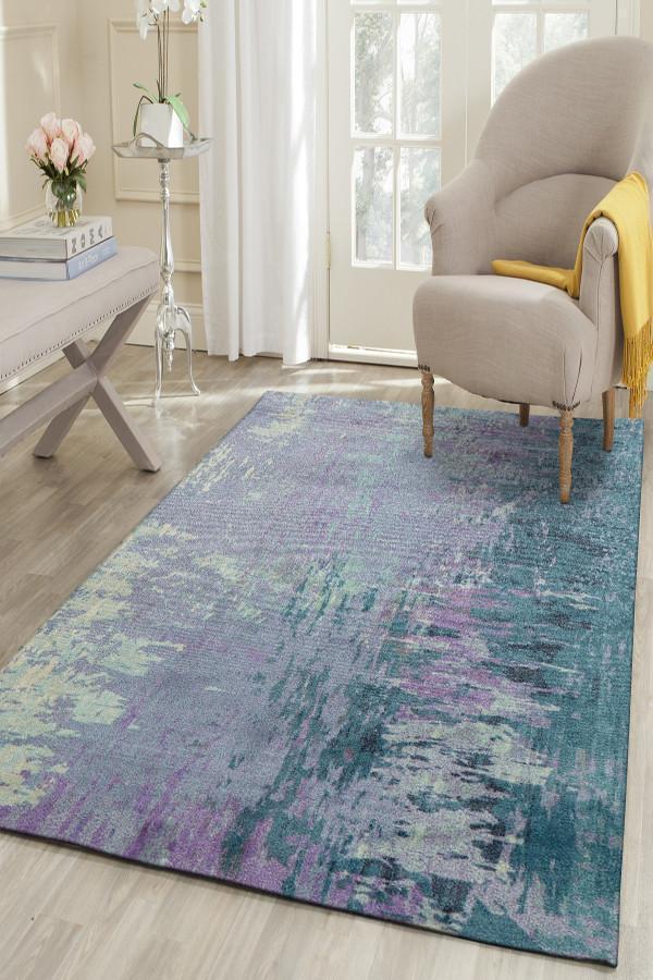 City Monet Stunning Violet Rug