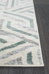 Dimensions Divinity Link Teal Modern Runner Rug