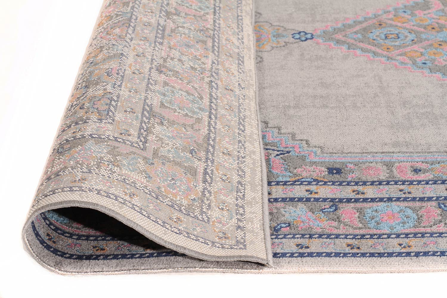 Eternal Whisper Diamond Grey Runner Rug