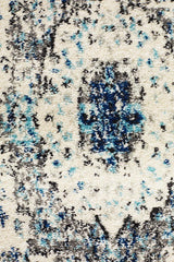 Evoke Mist White Transitional Runner Rug