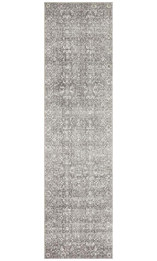 Evoke Pidgeon Grey Transitional Runner Rug