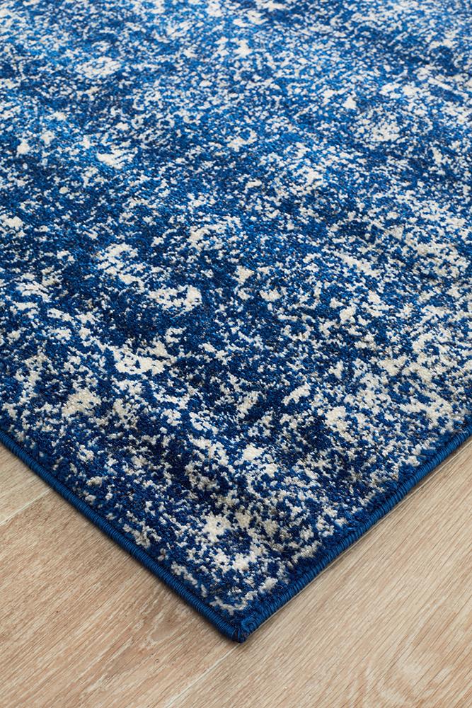 Evoke Oasis Navy Transitional Runner Rug