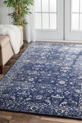 Evoke Oasis Navy Transitional Rug