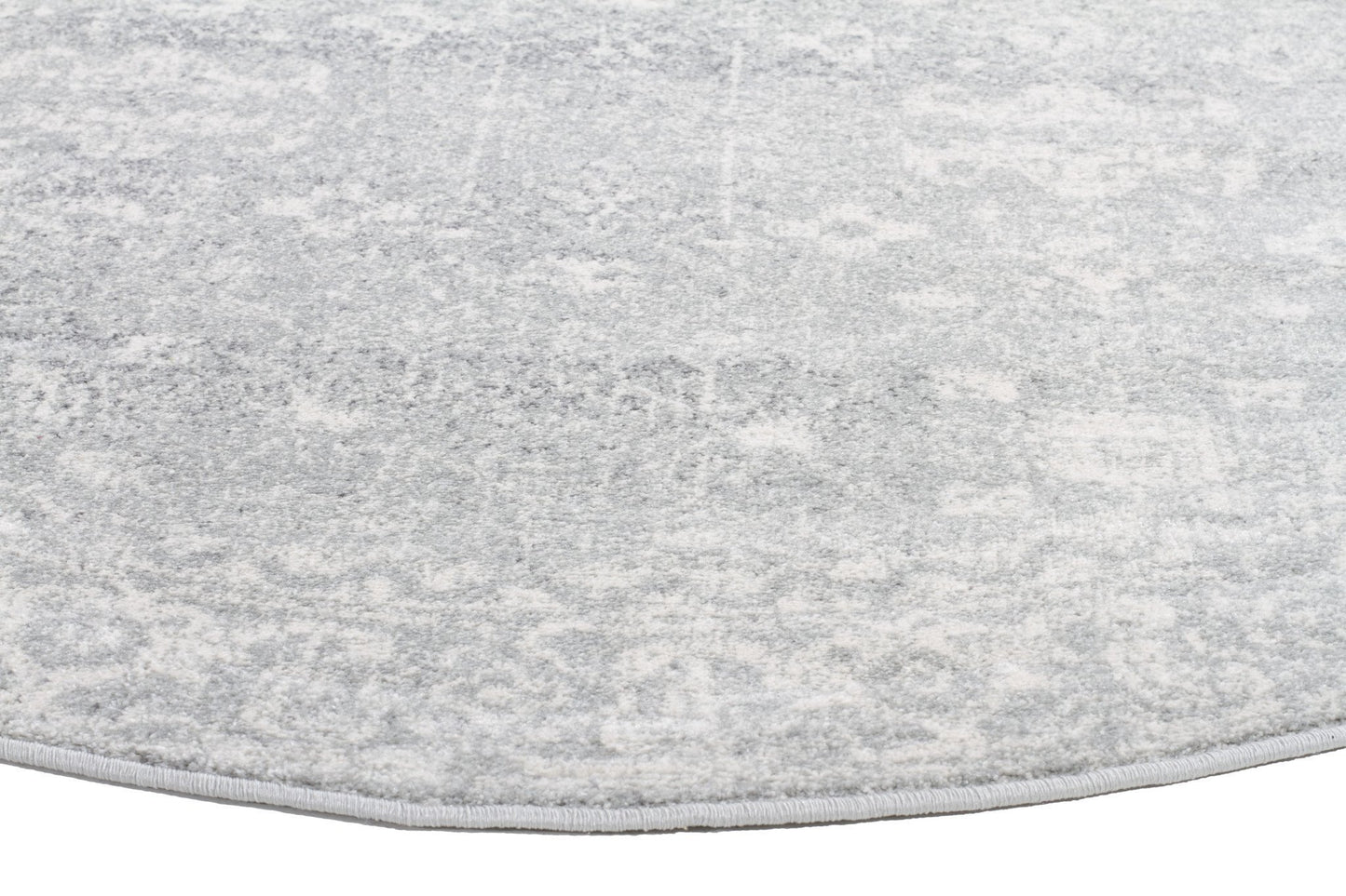 Evoke Shine Silver Transitional Round Rug