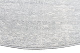 Evoke Shine Silver Transitional Round Rug
