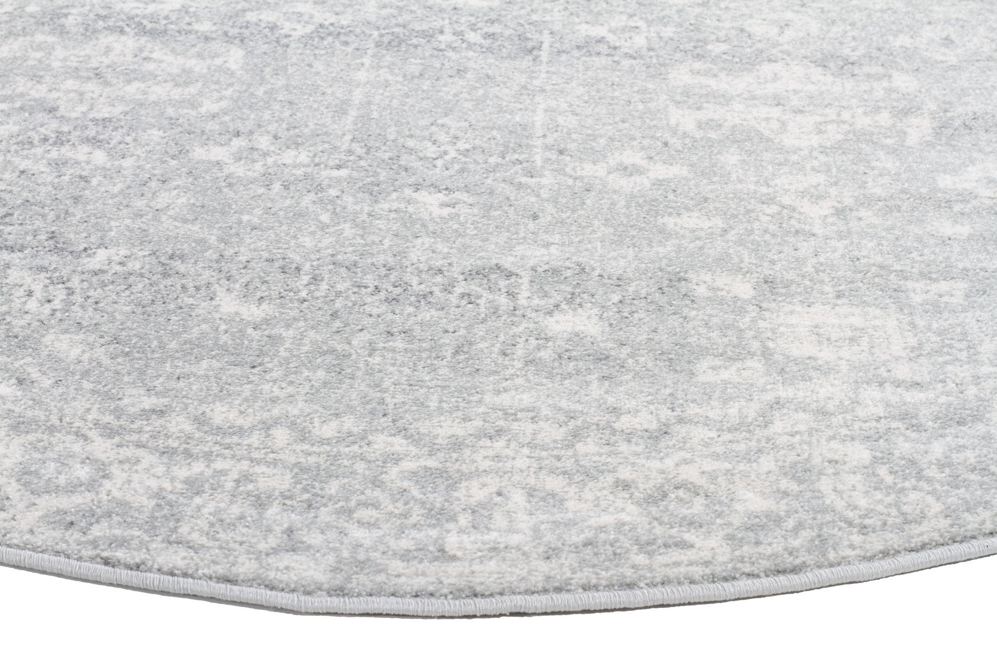 Evoke Shine Silver Transitional Round Rug