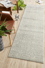 Evoke Shine Silver Transitional Runner Rug