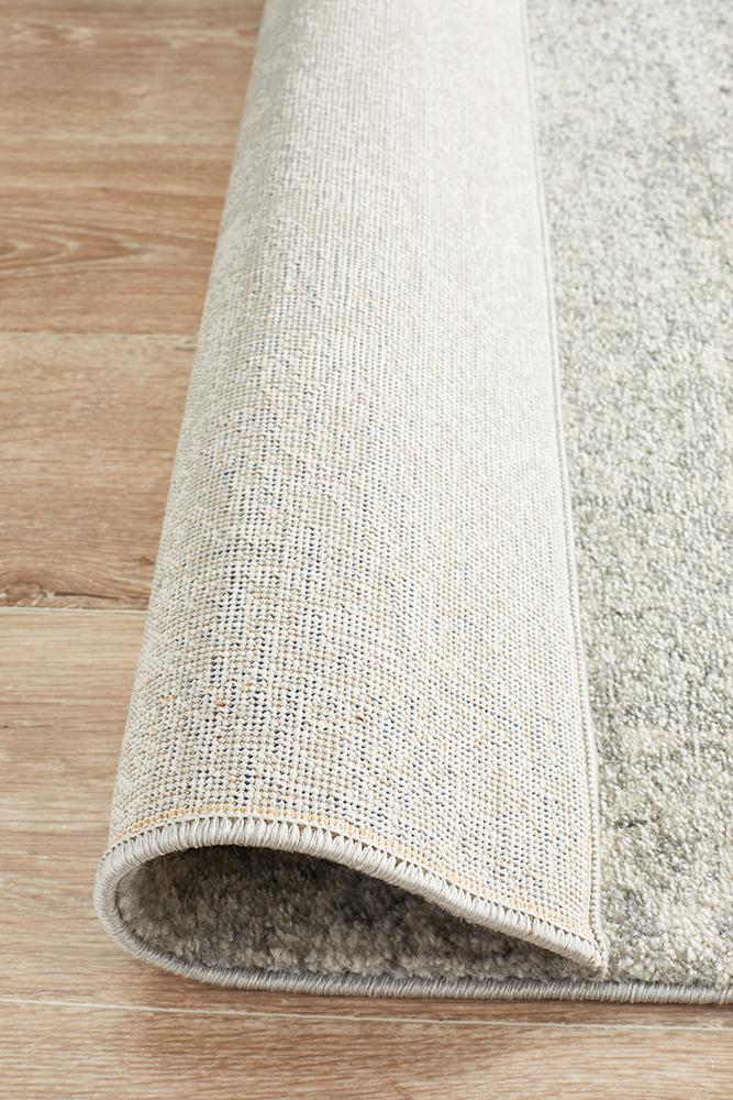 Evoke Shine Silver Transitional Runner Rug
