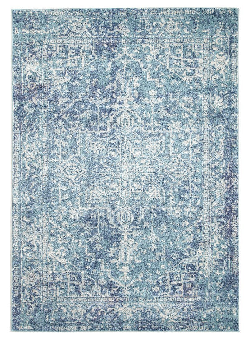 Evoke Muse Blue Transitional Rug