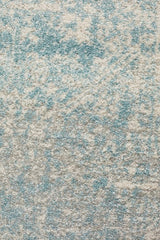 Evoke Glacier White Blue Transitional Runner Rug