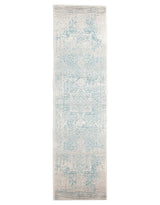 Evoke Glacier White Blue Transitional Rug