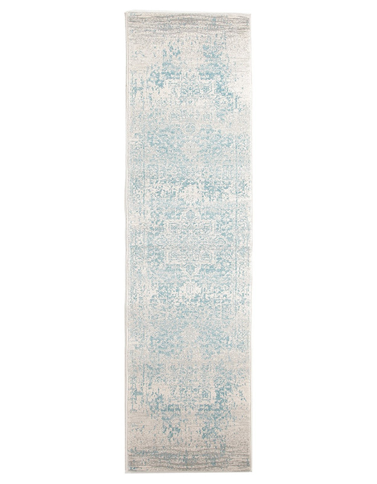 Evoke Glacier White Blue Transitional Rug