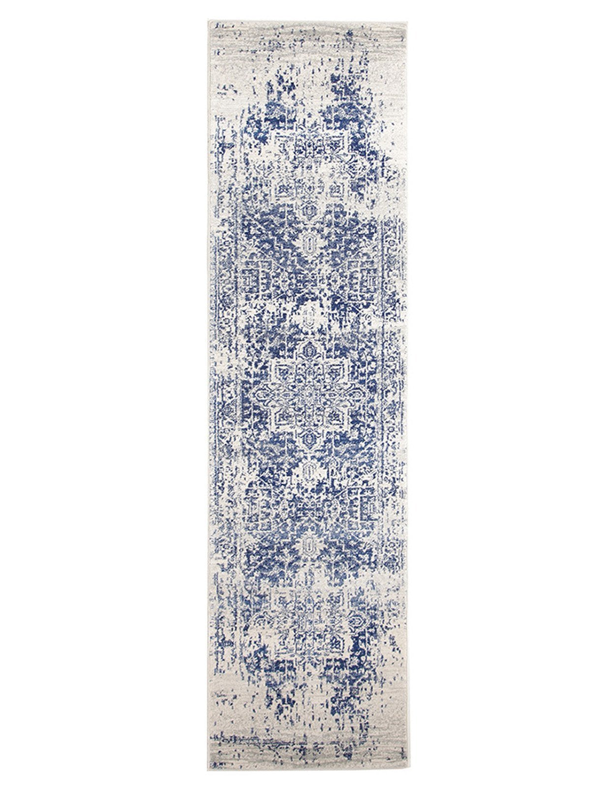Evoke Horizon White Navy Transitional Rug