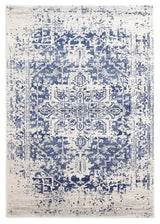 Evoke Horizon White Navy Transitional Rug