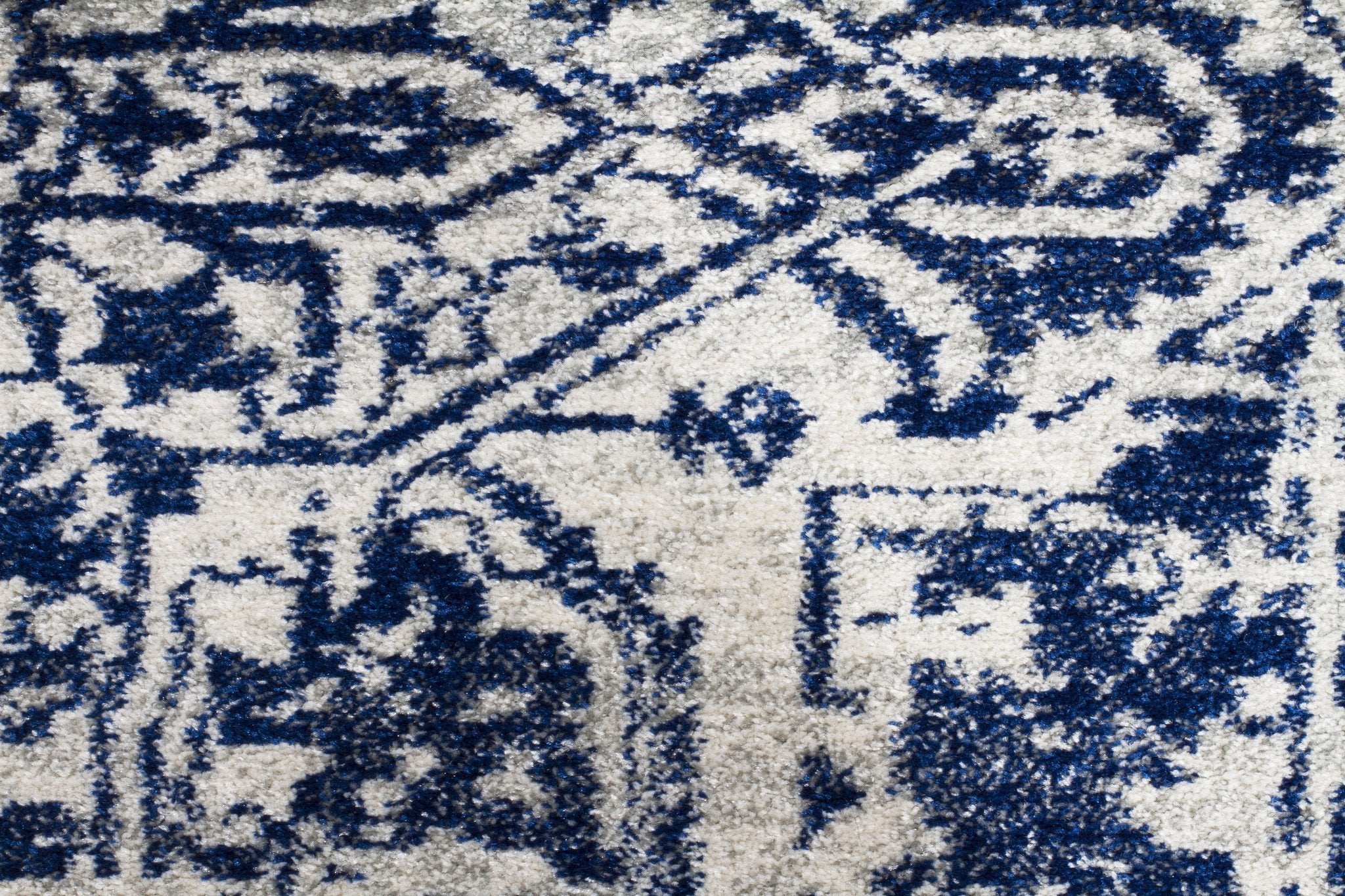 Evoke Horizon White Navy Transitional Rug