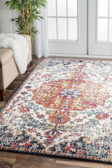 Evoke Carnival White Transitional Rug