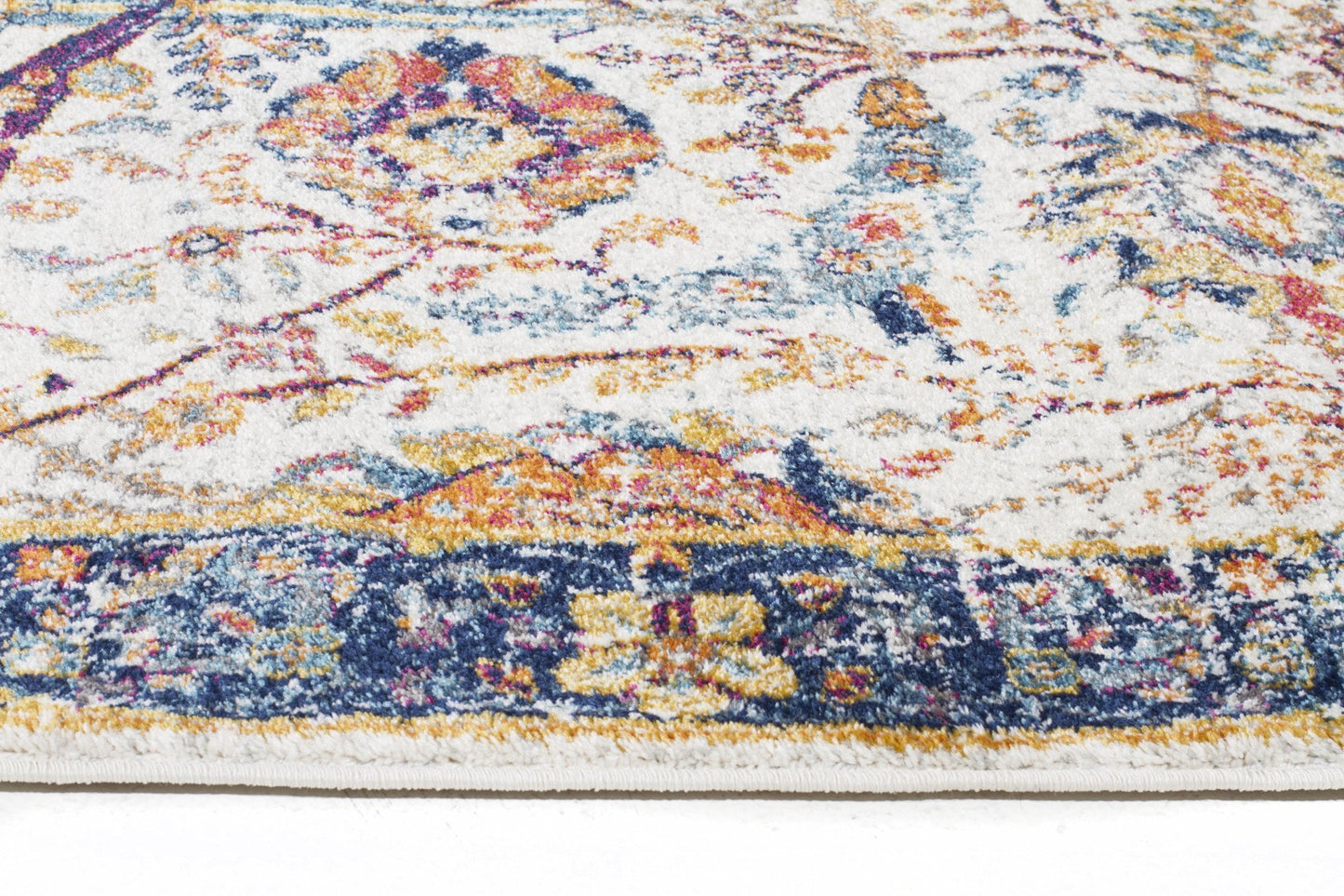 Evoke Peacock Ivory Transitional Rug