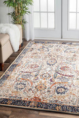Evoke Peacock Ivory Transitional Rug