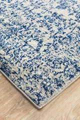 Evoke Frost Blue Transitional Runner Rug
