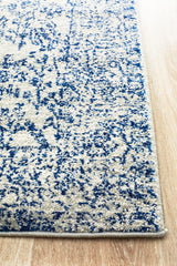 Evoke Frost Blue Transitional Runner Rug