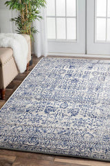 Evoke Frost Blue Transitional Rug