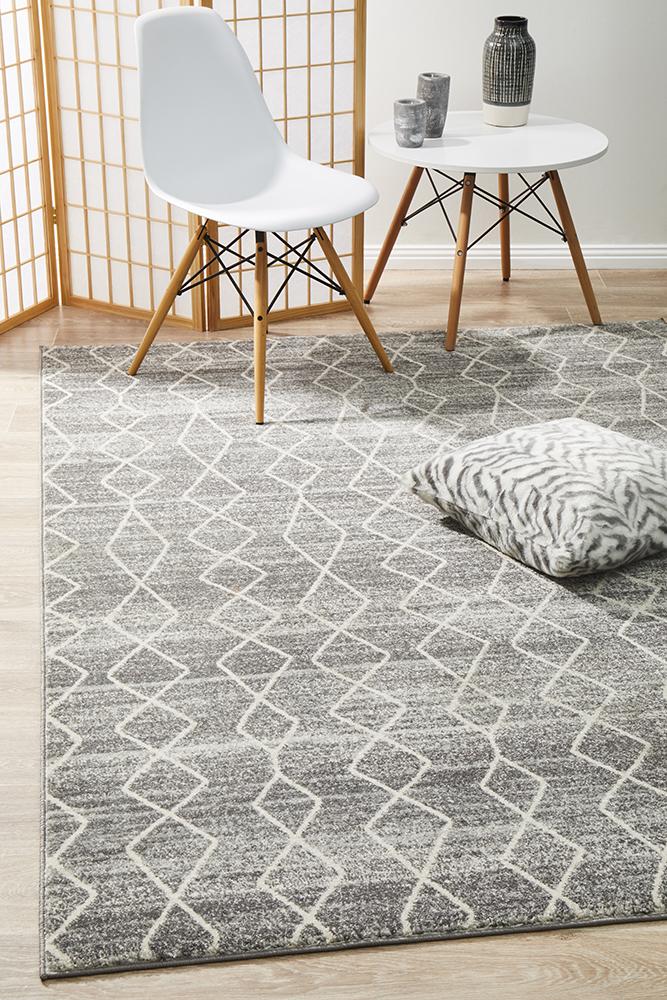 Evoke Remy Silver Transitional Rug
