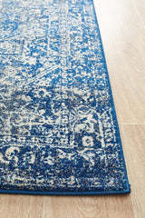 Evoke Artist Navy Transitional Runner Rug