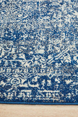 Evoke Artist Navy Transitional Runner Rug