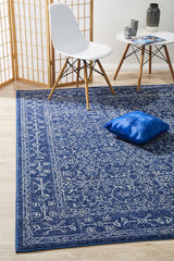 Evoke Artist Navy Transitional Rug