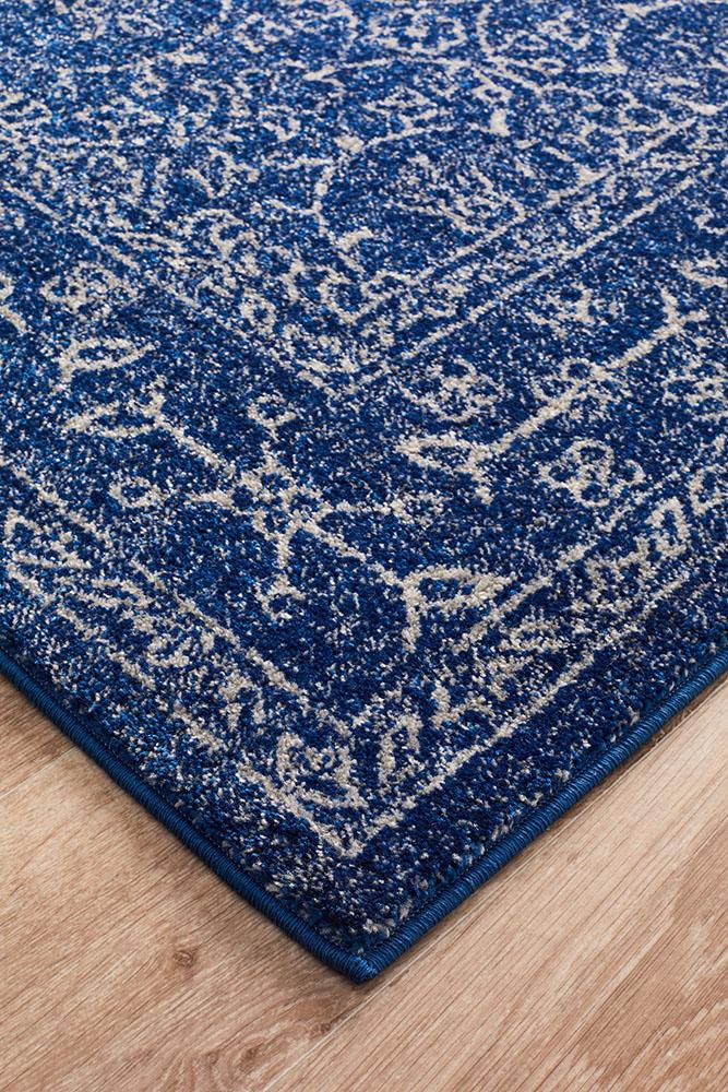 Evoke Artist Navy Transitional Rug