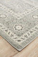 Evoke Silver Flower Transitional Rug