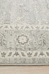 Evoke Silver Flower Transitional Rug