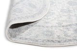 Evoke Winter White Transitional Round Rug