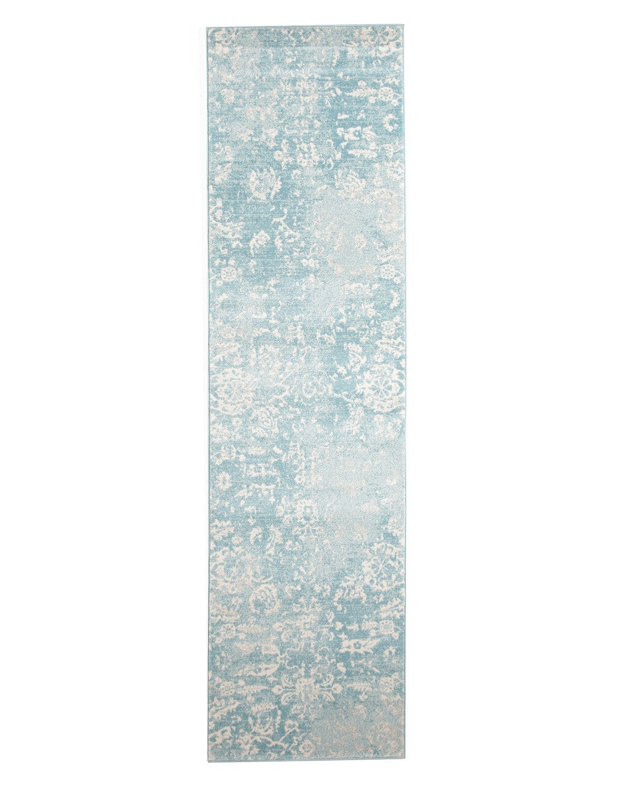 Evoke Skyline Blue Transitional Runner Rug