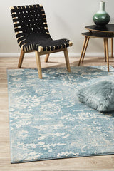 Evoke Skyline Blue Transitional Rug