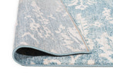 Evoke Skyline Blue Transitional Runner Rug