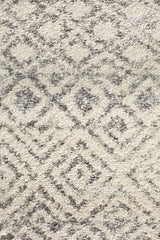 Evoke Diamond Grey Transitional Runner Rug