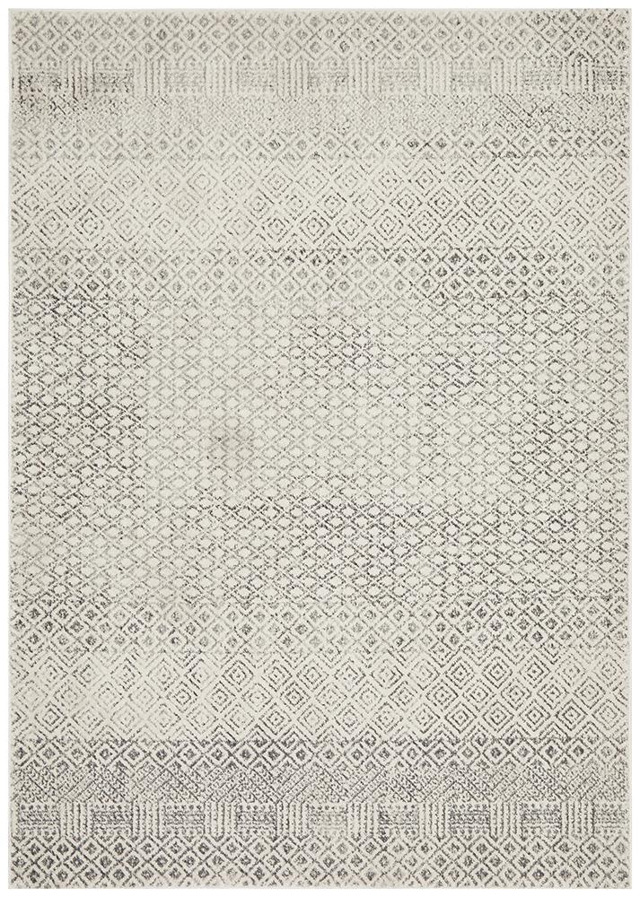 Evoke Diamond Grey Transitional Rug