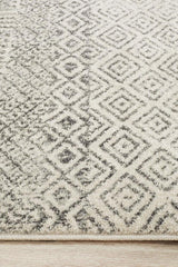 Evoke Diamond Grey Transitional Rug