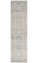 Mirage Zelda Silver Grey Runner Rug
