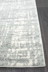 Mirage Ashley Abstract Modern Silver Grey Rug