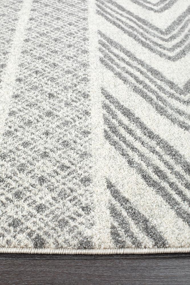 Mirage Adani Modern Tribal Design Grey Runner Rug