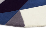 Matrix Pure Wool Steel Round Rug