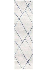 Oasis Noah White Blue Contemporary Rug
