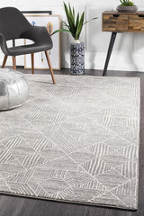 Oasis Kenza Contemporary Silver Rug