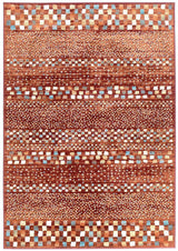 Oxford Mayfair Squares Rust Rug