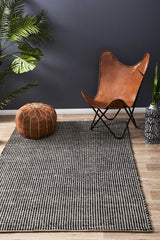 Skandinavian 300 Black Rug