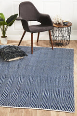 Spirit Chevron Navy Rug