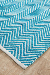 Spirit Chevron Turquoise Rug