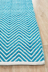 Spirit Chevron Turquoise Rug